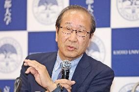 Nobel Prize in Chemistry laureate Susumu Kitagawa, Executive Director and Vice President of Kyoto University